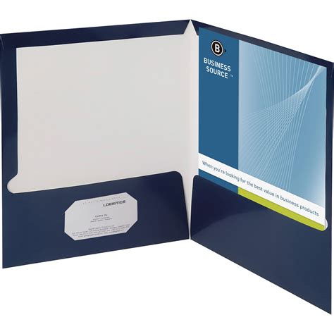 folders that hold business cards